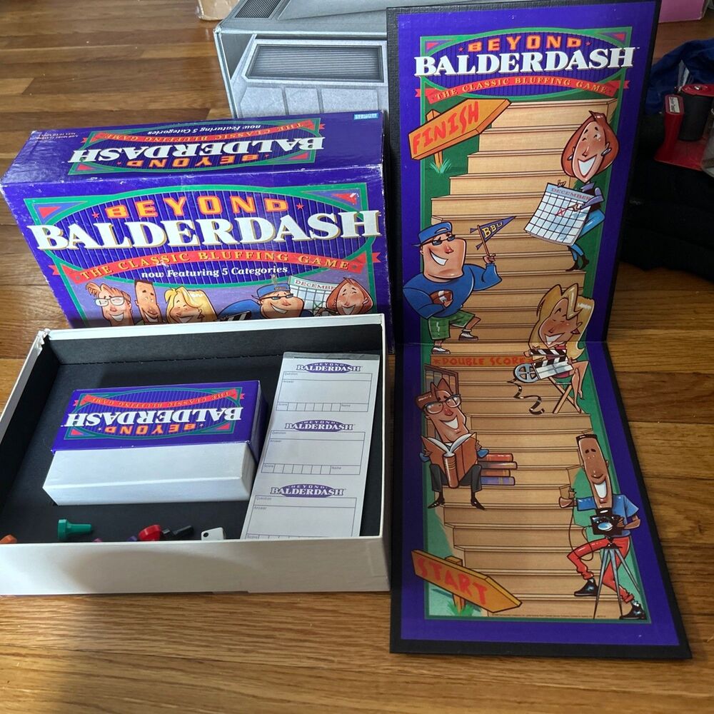 Parker Brothers Beyond Balderdash The Classic Bluffing Board Game Complete